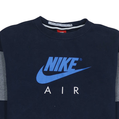 Nike Boys Blue XL Pullover Sweatshirt Crew Neck Logo Graphic Print