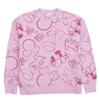 Womens UK Size XS Disney Pink Pullover Sweatshirt