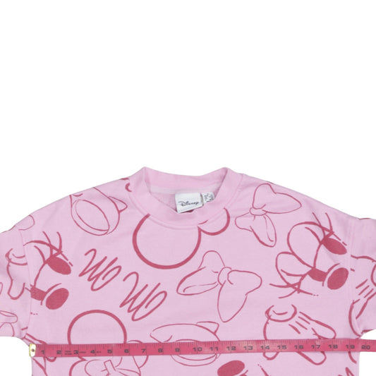 Womens UK Size XS Disney Pink Pullover Sweatshirt