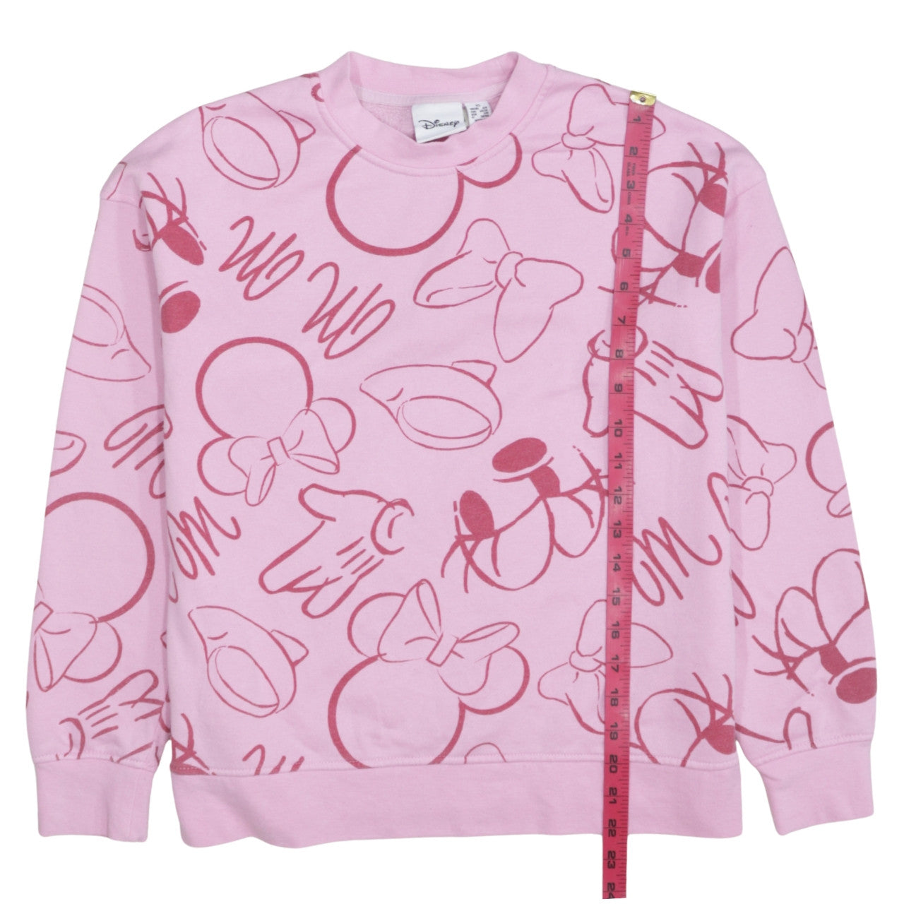 Womens UK Size XS Disney Pink Pullover Sweatshirt
