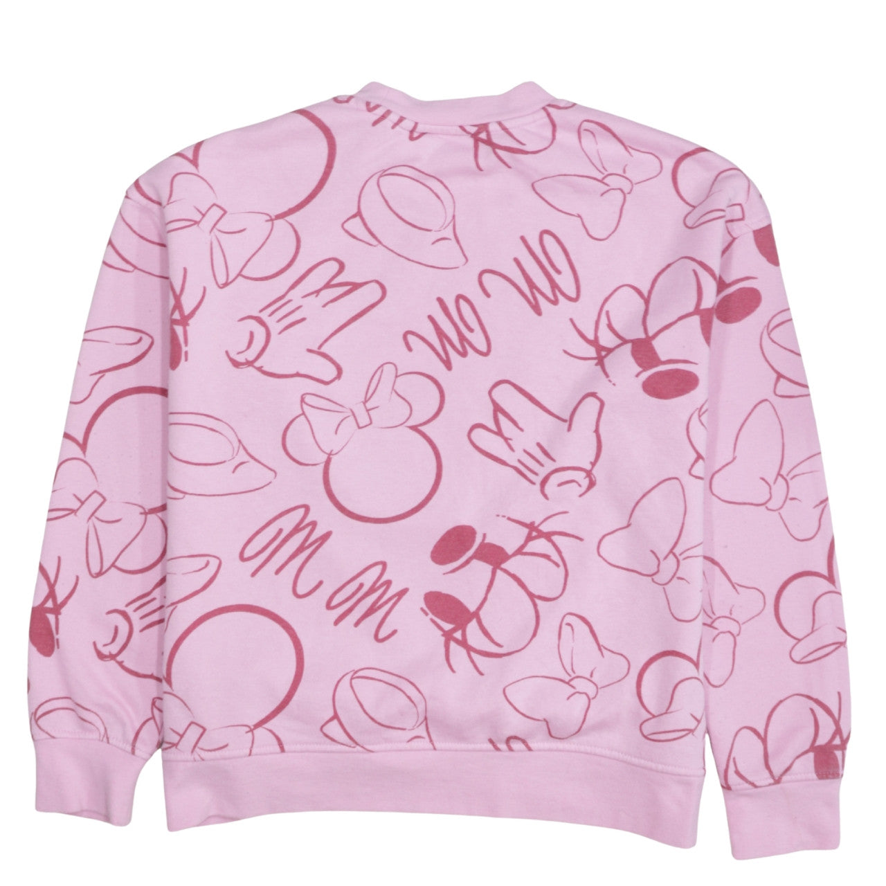 Womens UK Size XS Disney Pink Pullover Sweatshirt