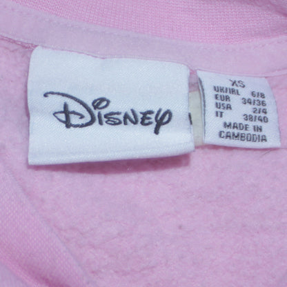 Womens UK Size XS Disney Pink Pullover Sweatshirt