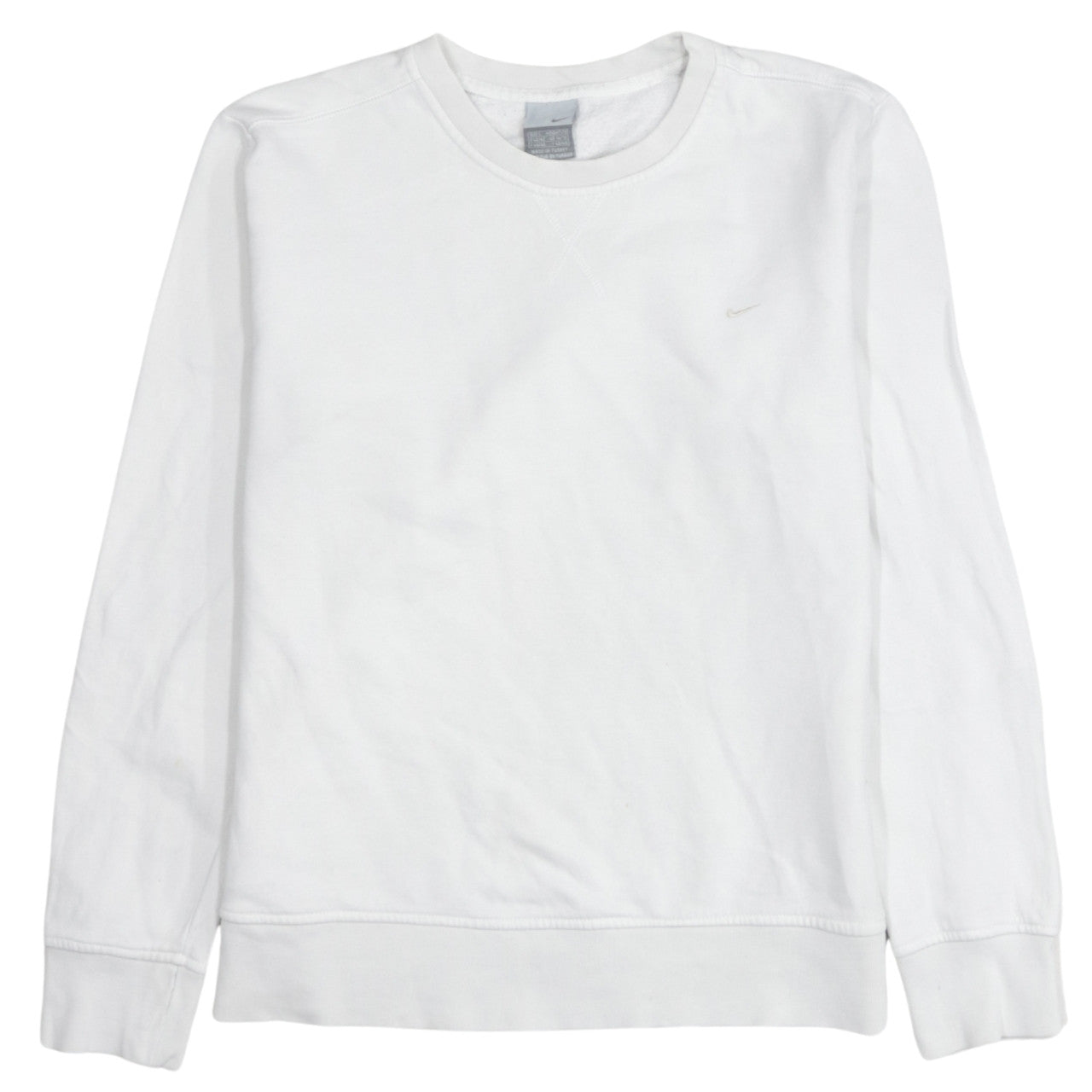 Womens UK Size L Nike White Pullover Sweatshirt