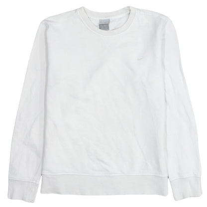 Womens UK Size L Nike White Pullover Sweatshirt