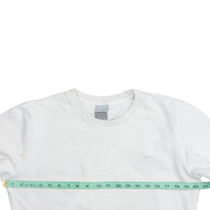 Womens UK Size L Nike White Pullover Sweatshirt