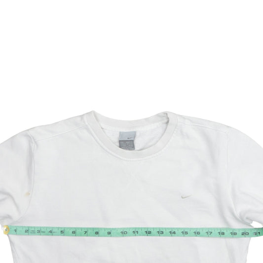 Womens UK Size L Nike White Pullover Sweatshirt