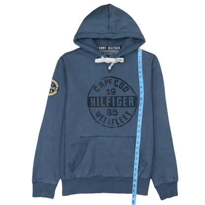 Mens UK Size L Tommy Hilfiger Blue Pullover Hoodie