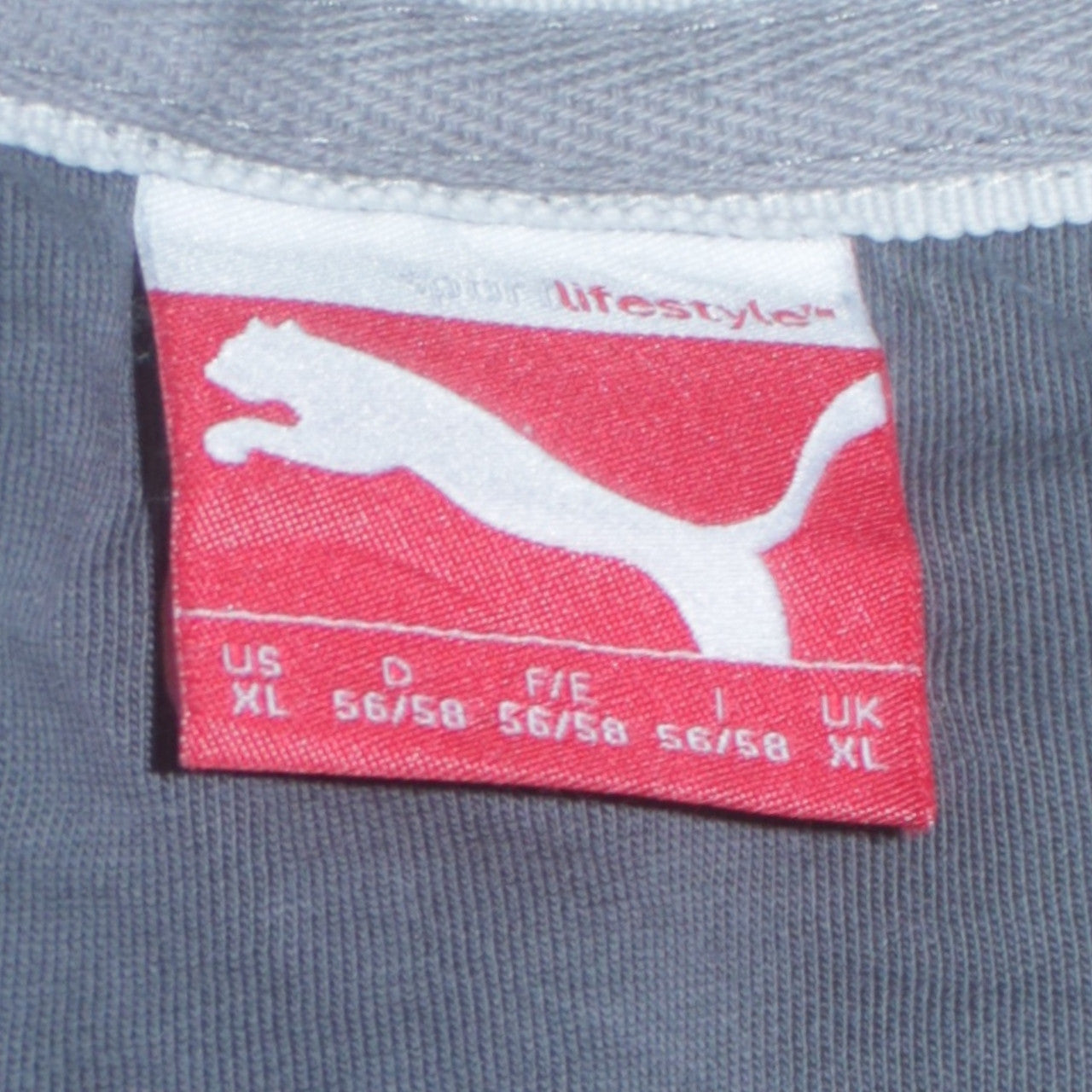 Mens UK Size XL PUMA Grey Gym & Training Running & Jogging Walking Jacket