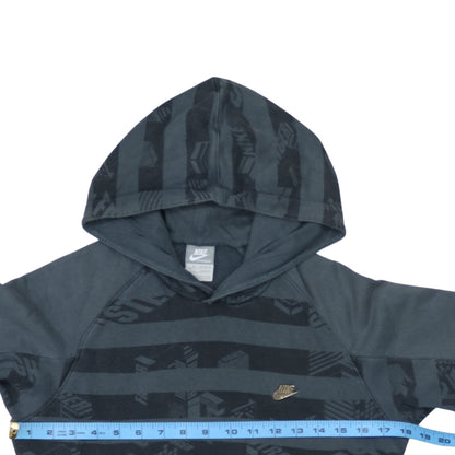 Nike Boys Blue Pullover Hoodie Sweatshirt M 10-12 Years Graphic Print