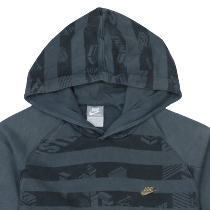 Nike Boys Blue Pullover Hoodie Sweatshirt M 10-12 Years Graphic Print