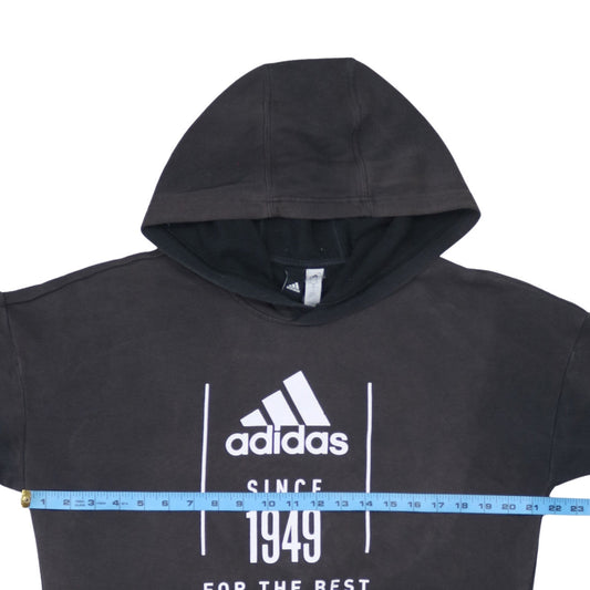 Mens UK Size M adidas Black Pullover Hoodie