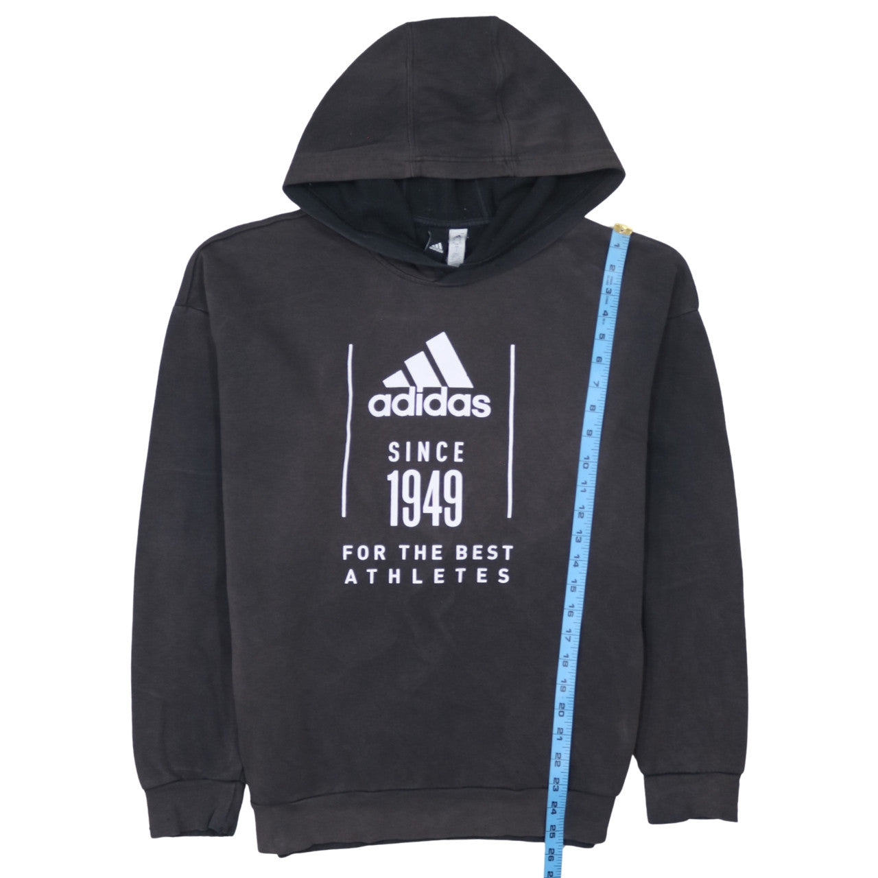 Mens UK Size M adidas Black Pullover Hoodie