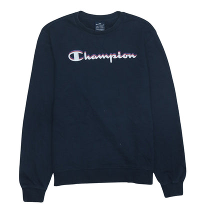 Champion Boys Navy Blue Crew Neck Logo Sweatshirt 15-16 Years 2XL