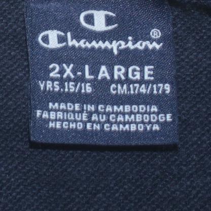 Champion Boys Navy Blue Crew Neck Logo Sweatshirt 15-16 Years 2XL