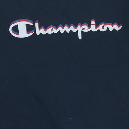 Champion Boys Navy Blue Crew Neck Logo Sweatshirt 15-16 Years 2XL