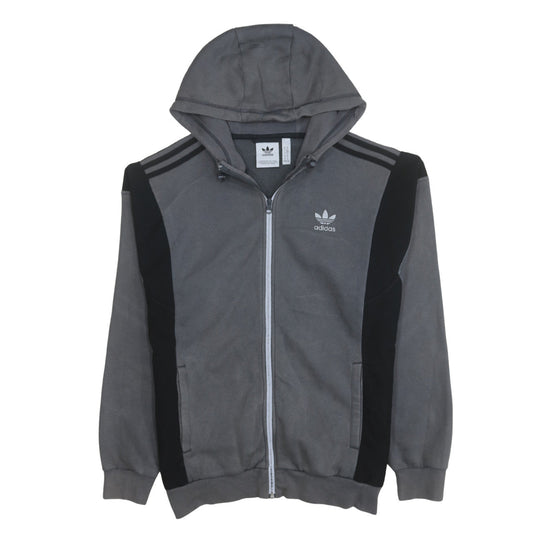 Mens UK Size M adidas Grey Full Zip Hoodie