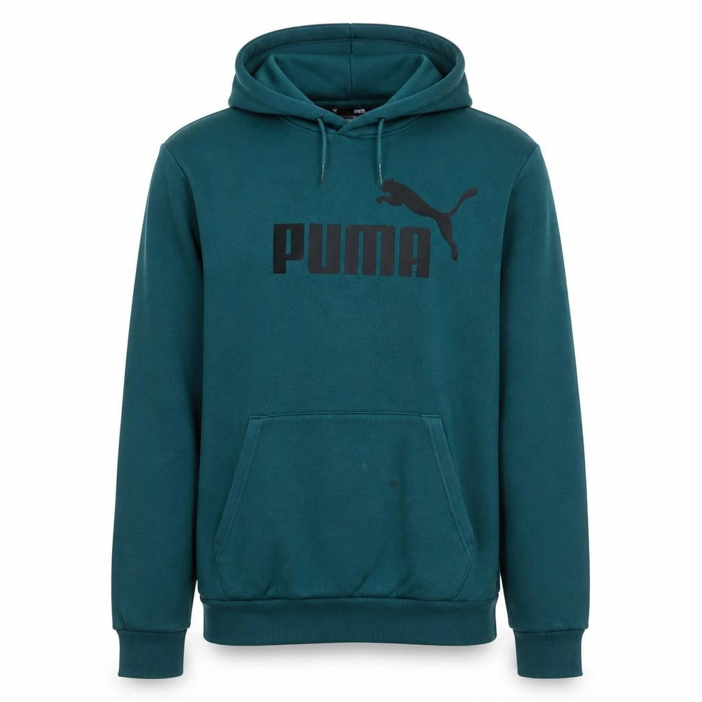 Mens UK Size M PUMA Green Pullover Hoodie