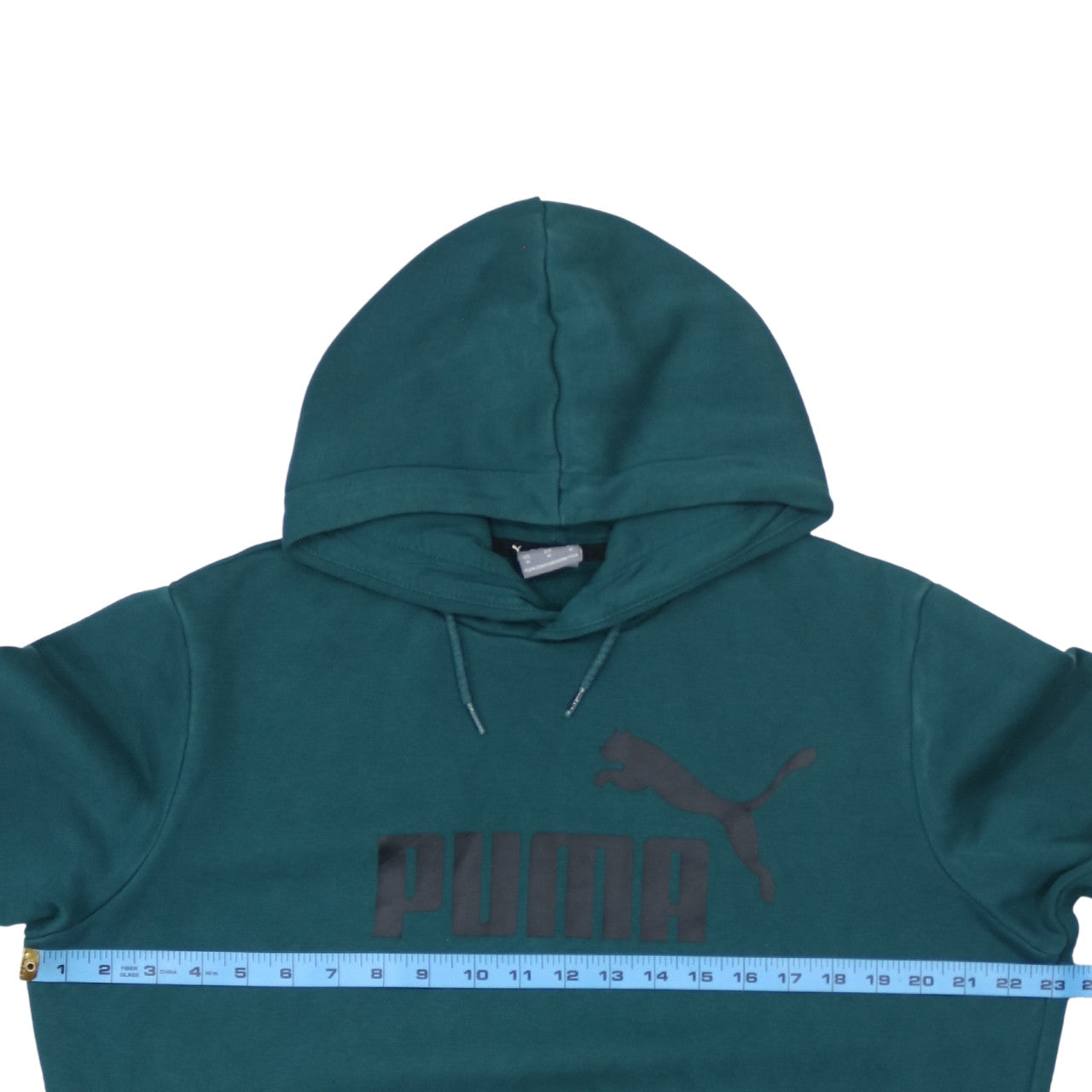 Mens UK Size M PUMA Green Pullover Hoodie
