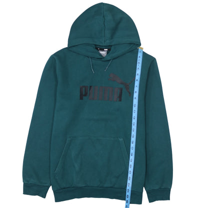 Mens UK Size M PUMA Green Pullover Hoodie