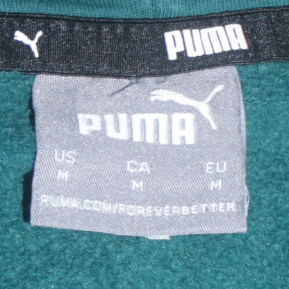 Mens UK Size M PUMA Green Pullover Hoodie