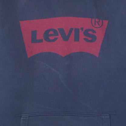 Mens UK Size S Levi's Blue Pullover Hoodie