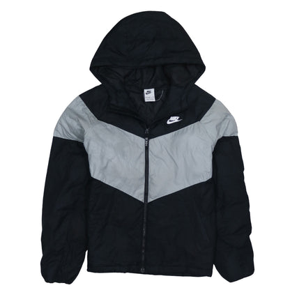 Boys UK Size XL Nike Black Windbreaker Coat
