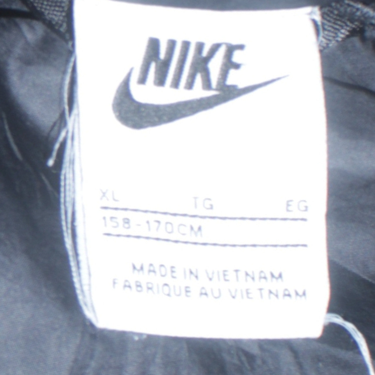 Boys UK Size XL Nike Black Windbreaker Coat