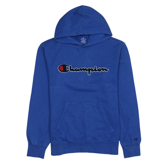 Mens UK Size L Champion Blue Pullover Hoodie