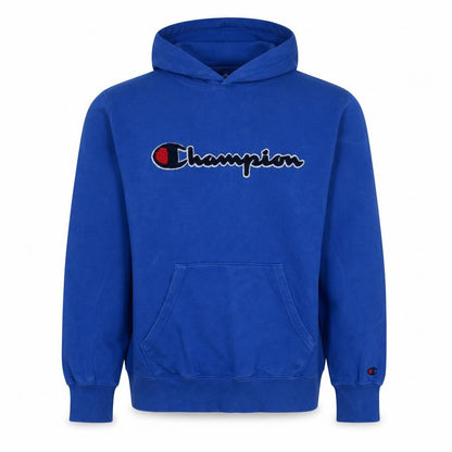 Mens UK Size L Champion Blue Pullover Hoodie