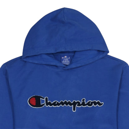 Mens UK Size L Champion Blue Pullover Hoodie