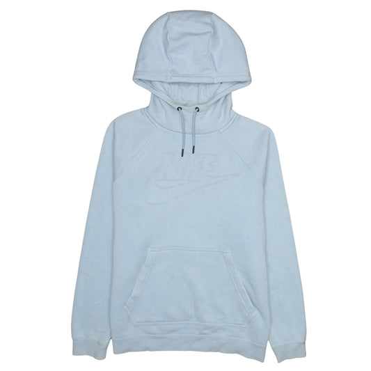 Womens UK Size M Nike Blue Pullover Hoodie