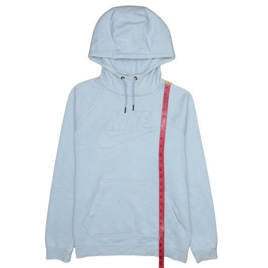 Womens UK Size M Nike Blue Pullover Hoodie
