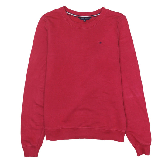 Mens UK Size XS Tommy Hilfiger Red Pullover Sweatshirt