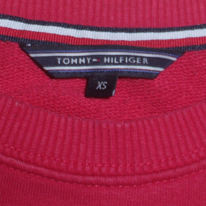 Mens UK Size XS Tommy Hilfiger Red Pullover Sweatshirt