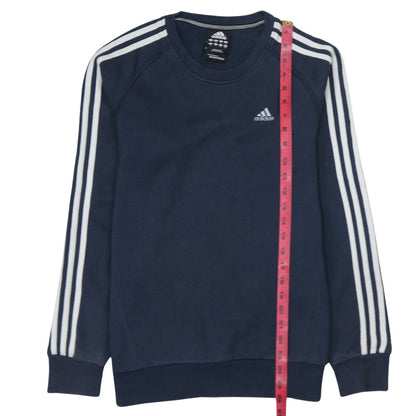 Mens UK Size S adidas Blue Pullover Sweatshirt
