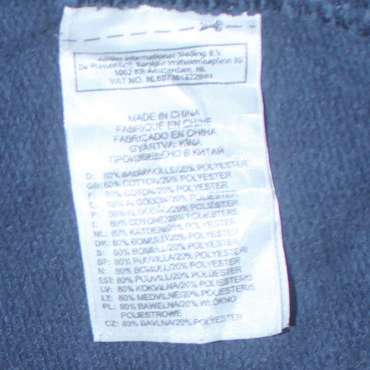 Mens UK Size S adidas Blue Pullover Sweatshirt