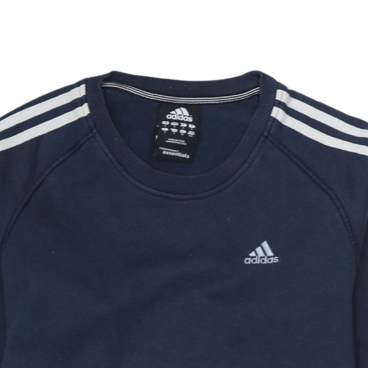 Mens UK Size S adidas Blue Pullover Sweatshirt