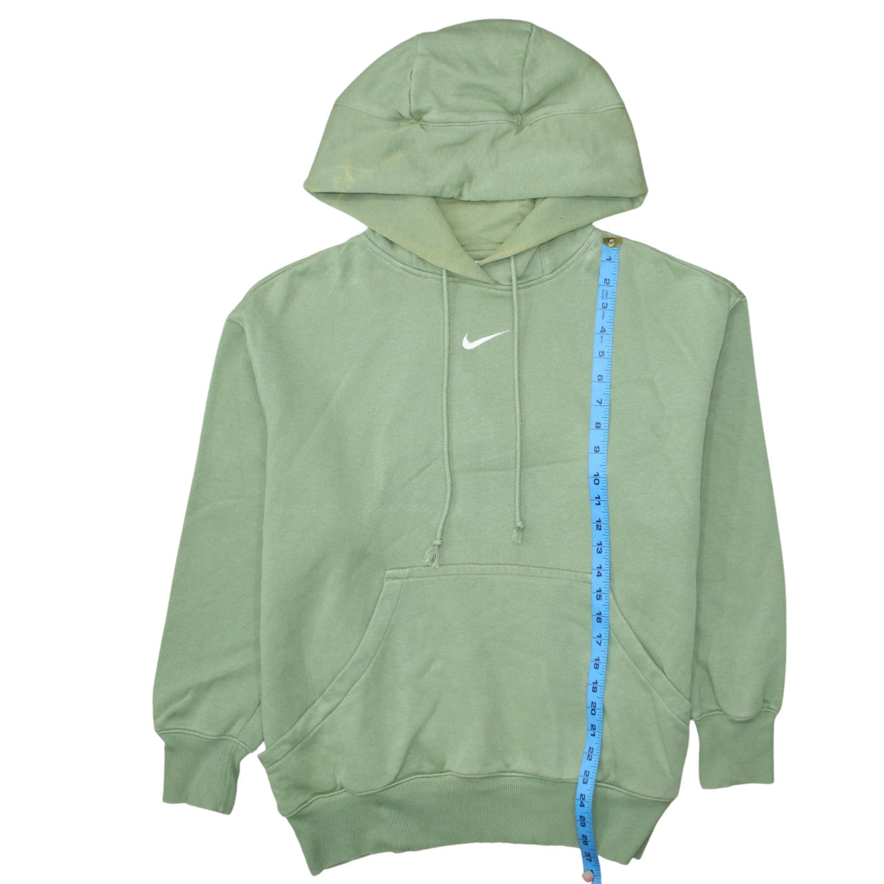 Mens UK Size S Nike Green Pullover Hoodie