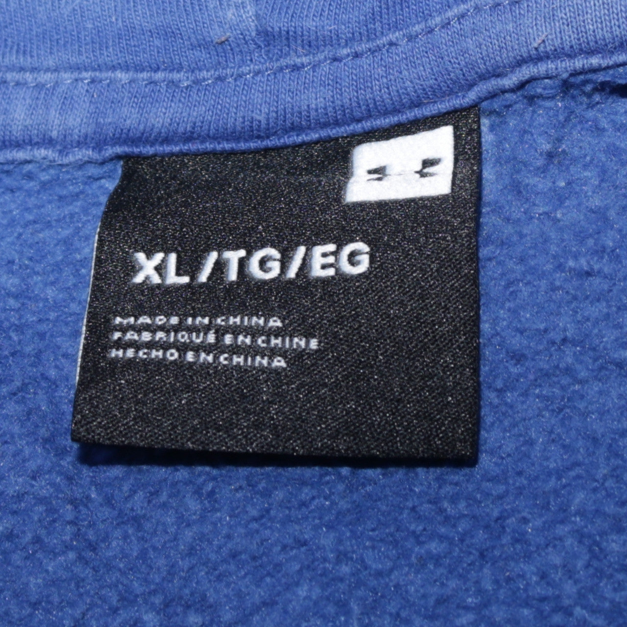 Mens UK Size XL Under armour Blue Pullover Hoodie