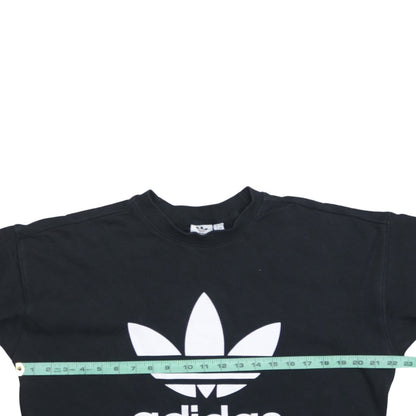 Womens UK Size 8 adidas Black Pullover Sweatshirt