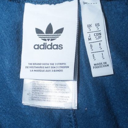adidas Men Blue Track Pants S Tapered Side Stripe Activewear