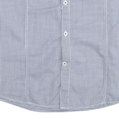 PME Legend Men's Blue Check Long Sleeve Button-Up Shirt M