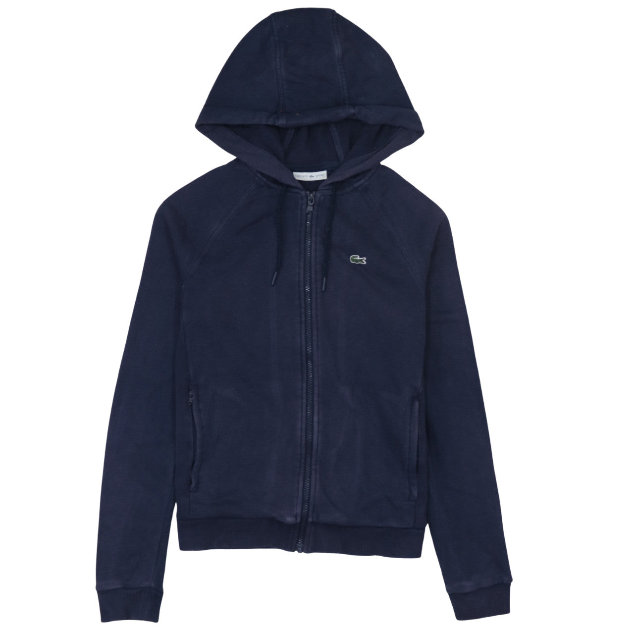 Womens UK Size 6 Lacoste Blue Full Zip Hoodie