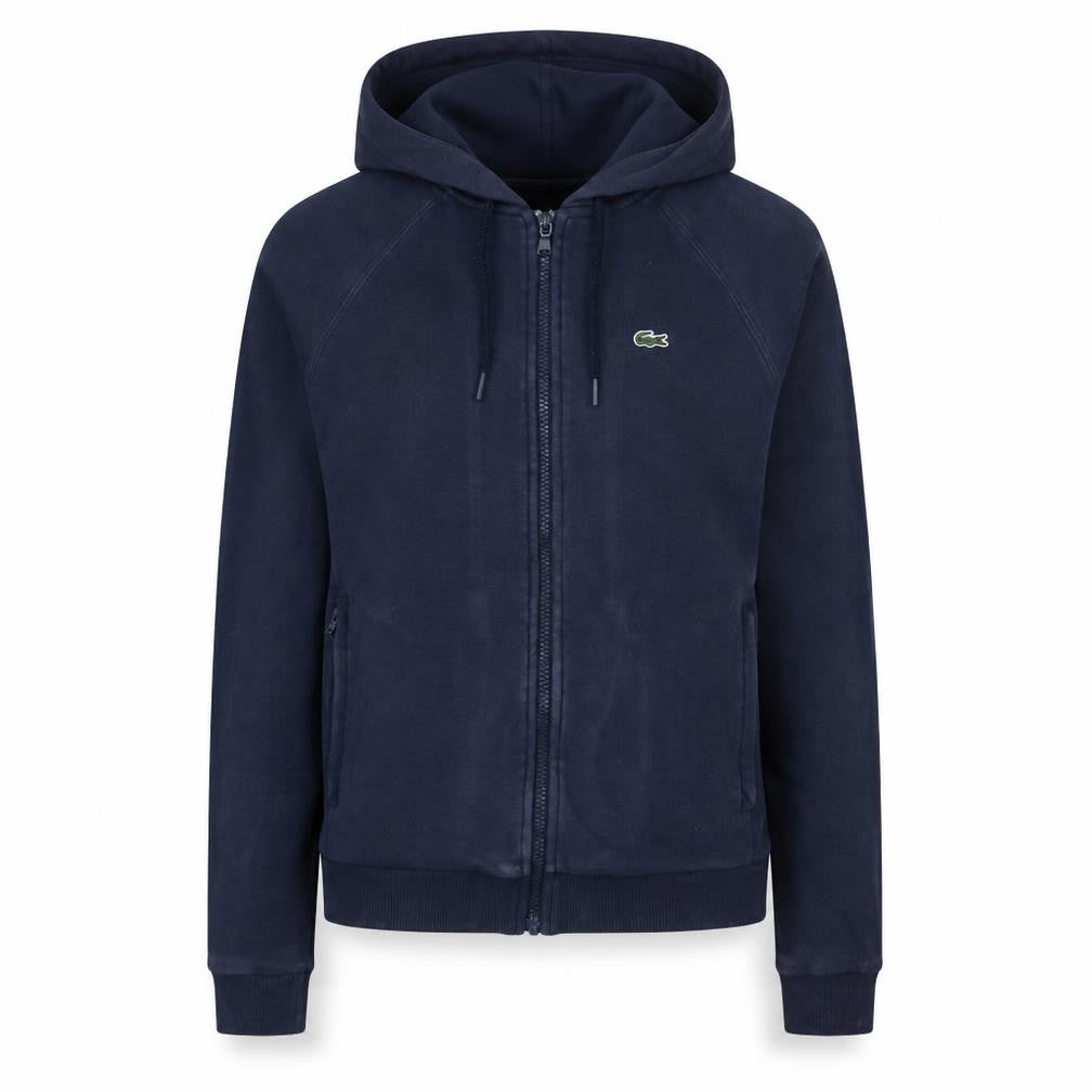 Womens UK Size 6 Lacoste Blue Full Zip Hoodie