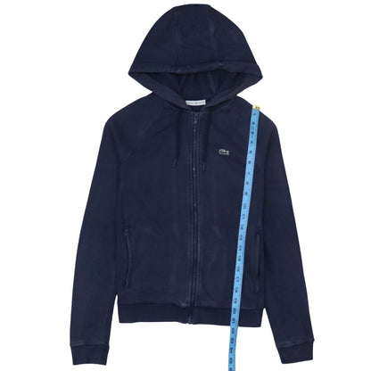 Womens UK Size 6 Lacoste Blue Full Zip Hoodie