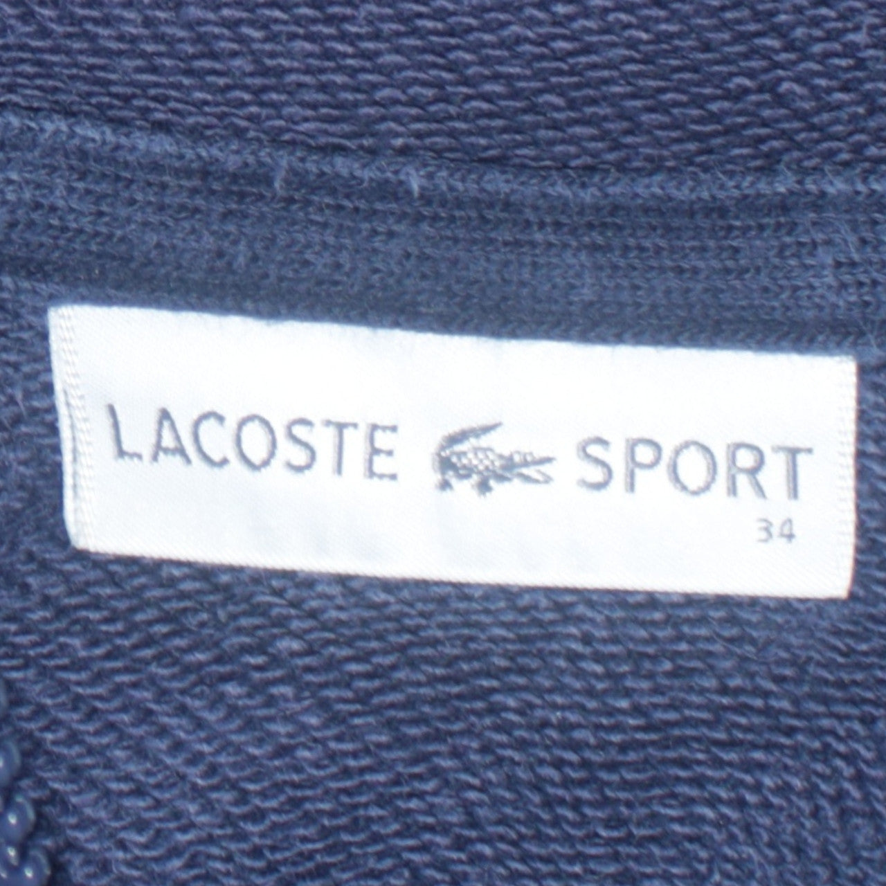 Womens UK Size 6 Lacoste Blue Full Zip Hoodie