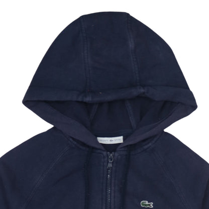 Womens UK Size 6 Lacoste Blue Full Zip Hoodie