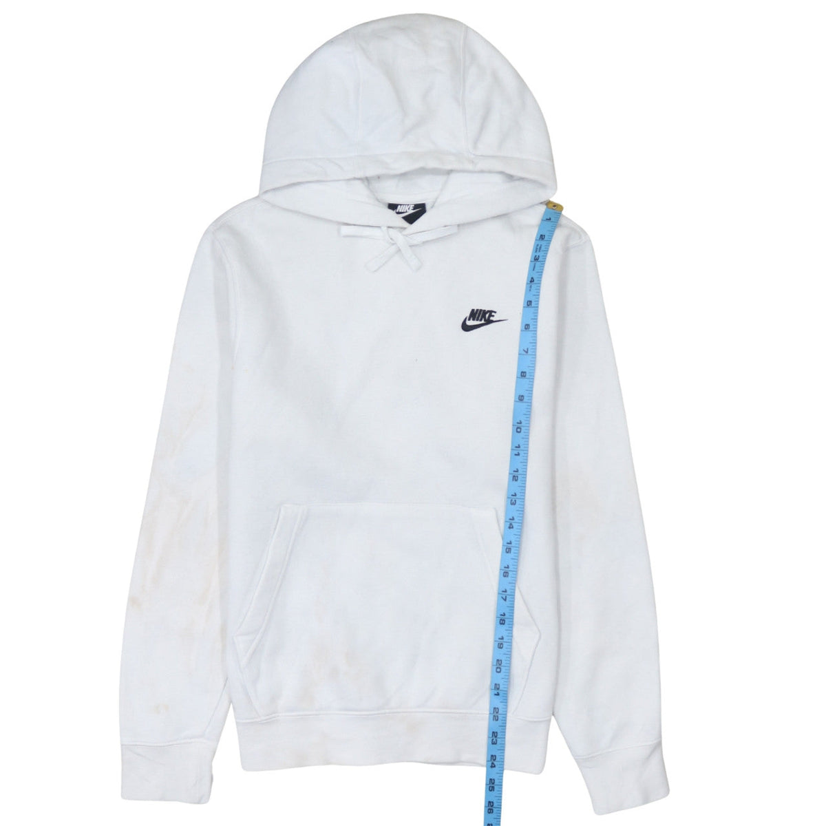 Mens UK Size XS Nike White Pullover Hoodie