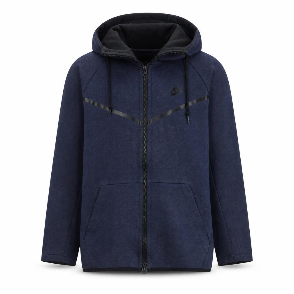 Mens UK Size S Nike Blue Full Zip Hoodie