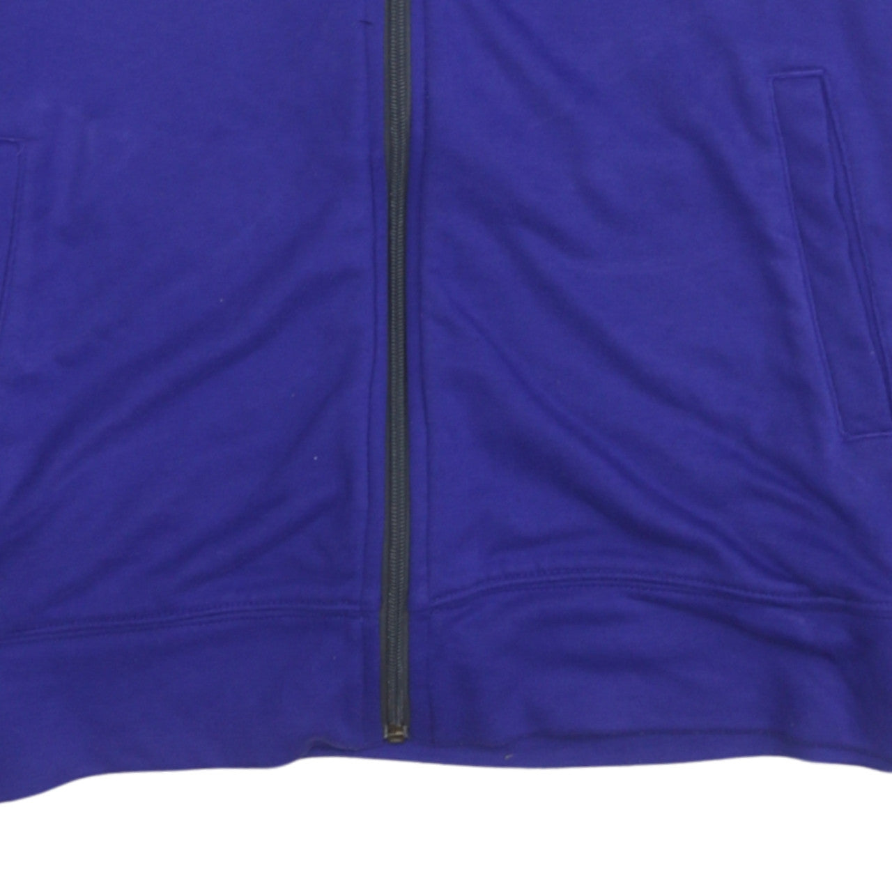 Womens UK Size XL adidas Blue Full Zip Hoodie